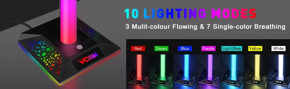  RGB Headset Stand Desk Accessories