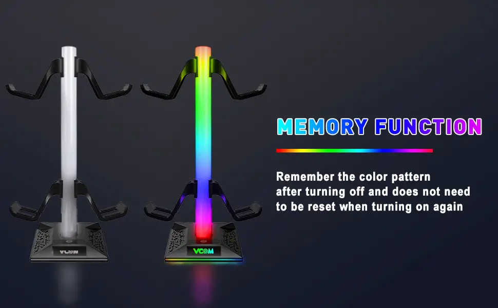  RGB Headset Stand Desk Accessories