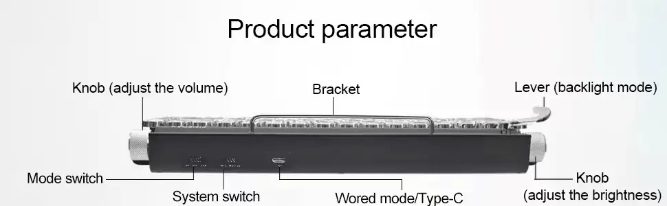 Retro typewriter keyboard port