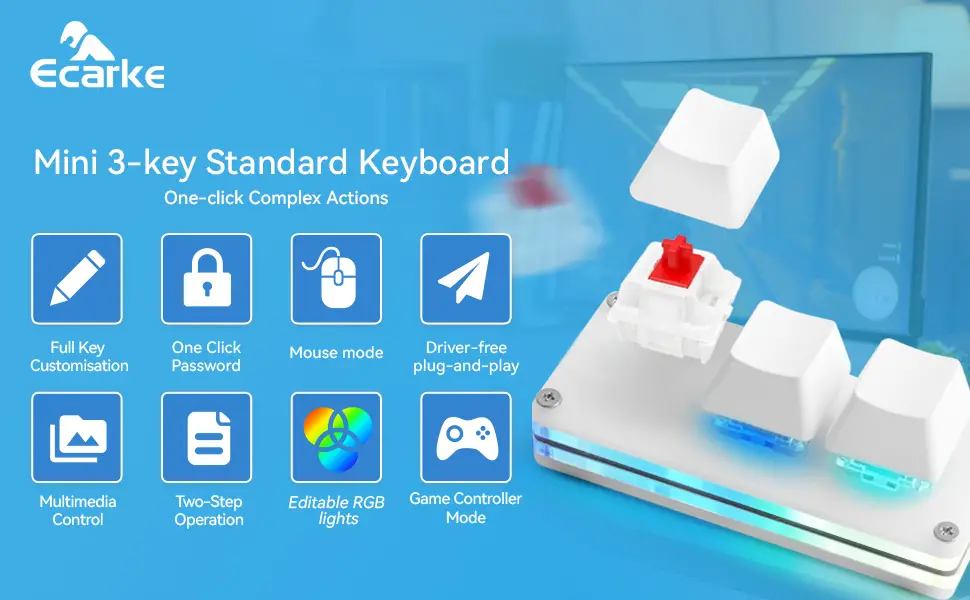 Mini 3-key Standard Keyboard